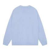 AMIRI Cotton V-Neck Bones Cardigan Sweater Blue